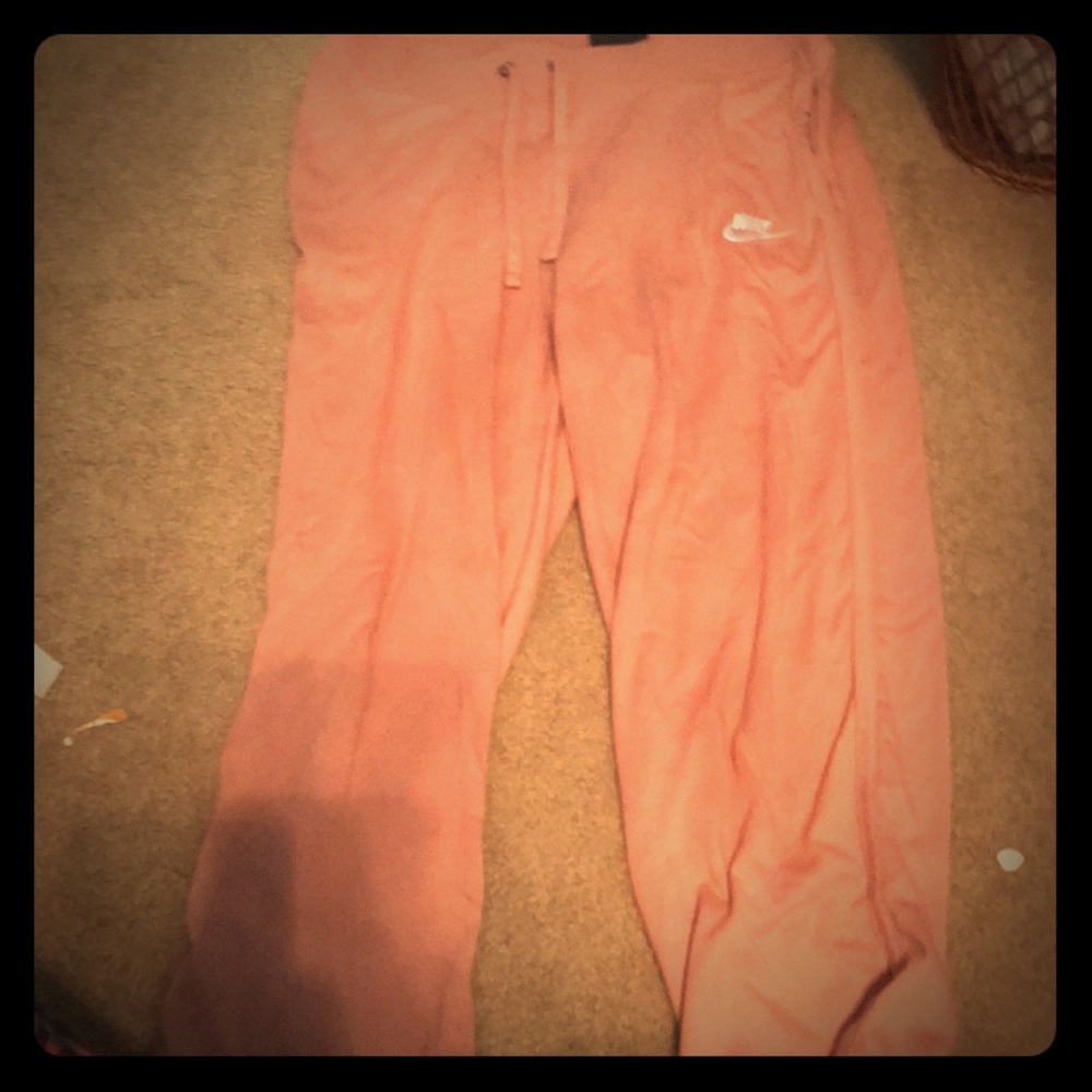 Sweatpants coral pink. slightly used.
